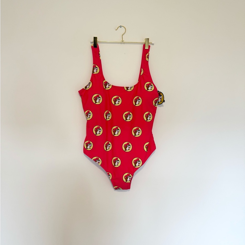Buc-ees Red One-Piece Swimsuit NWT